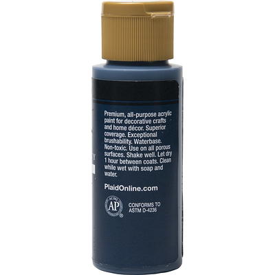 Apple Barrel Acrylic Craft Paint, Matte Finish, Black, 2 fl oz 