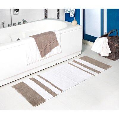 Somerset Home 100% Cotton Reversible Long Bath Rug - Seafoam