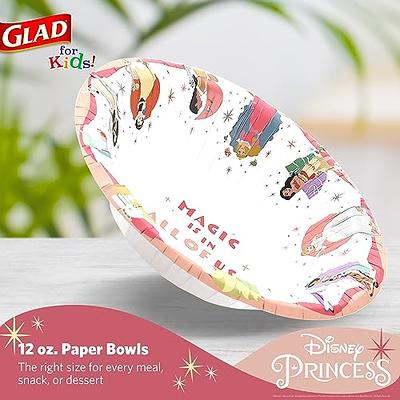 Glad for Kids Disney Princess 12oz Paper Snack Bowls - Magic is in All of  Us - Durable