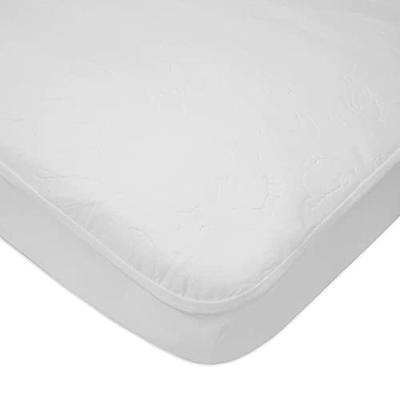 American Baby Company Waterproof Fitted Quilted Crib and Toddler Protective Pad Cover, White, 28 x 52 - 2 count