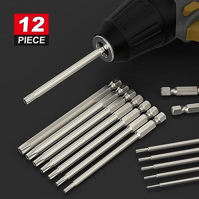 REXBETI 12 Piece Slotted Phillips Screwdriver Bit Set, 1/4 Inch Hex Shank  S2 Steel Magnetic 3 Inch Long Drill Bits (Slotted Set) - Yahoo Shopping