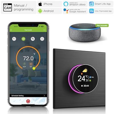 Smart Thermostat for Home, 7 Day Programmable Thermostat, The Wi-Fi Thermostat  Intelligent Remote Temperature Control, DIY Install, Digital Thermostat  Compatible with Alexa and Google Assistant - Yahoo Shopping