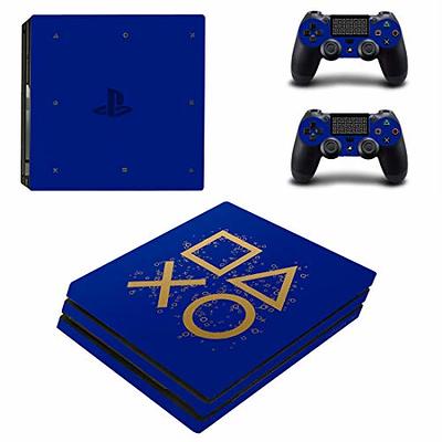 Ps4 Stickers Full Body Vinyl Skin Decal Cover for Playstation 4 Console  Controllers (with 4pcs Led Lightbar Stickers)(PS4 Console (Blue Starry Sky))