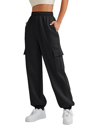 AUTOMET Womens Cargo Sweatpants Cinch Bottom Lounge Baggy Cotton Pants  Joggers High Waist Fall Athletic Pant with Pockets Black - Yahoo Shopping