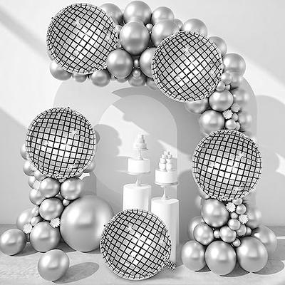 Disco Birthday Party Decorations for Adults - Black Silver Balloon Garland  Arch Kit with 4D Disco Balloon, Happy Birthday Disco Backdrop for Retro  Disco Theme Dance Party 