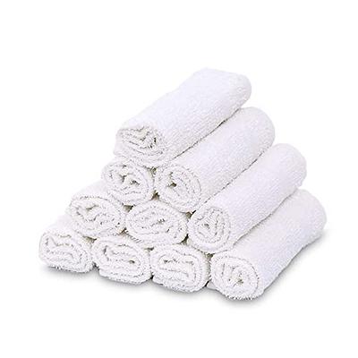 Gold Textiles Wash Cloths Kitchen Towels, Cotton Blend 12x12 in Commercial  Grade Cleaning Cloths 48 