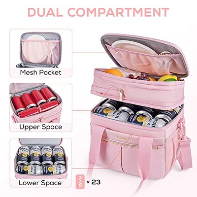 Femuar Lunch Bags for Women/Men, Insulated Lunch Bag for Work Office Picnic - Large Lunch Cooler Bag Leakproof Lunch Box with Adjustable Shoulder