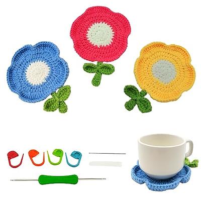 AYQNMHR Crochet Kits for Beginners - All-in-One Learn to Crochet 6  Different Flowers Sets - Crochet Kit for Beginners with Step-by-Step Video