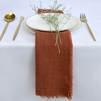Cloth Napkins Set of 6, Cotton Cloth Napkins with Fringe, 17x17 Square  Rustic Dinner Napkins for Dinner, Wedding, Parties and More - Yahoo Shopping