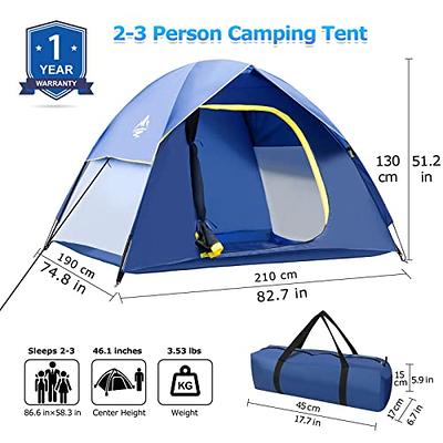 OneTigris Stella 4 Season Camping Tent Backpacking 2 Person Waterproof  Lightweight Easy Setup Instant 3000mm Waterproof Rating Outdoor Hiking Tent