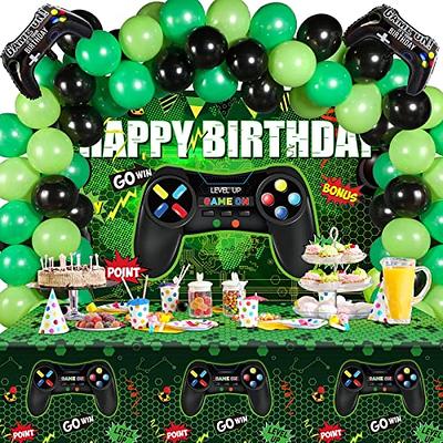 Zombies Party Supplies for Birthday Party Zombies Theme Happy Birthday Banner Cake Topper Gaming Latex Balloons for Zombies Party Favors Boys and