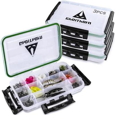  Waterproof Fishing Tackle Box,Double-Sided Bait Lure