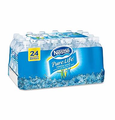 Pure Life, Purified Water, 8 Fl Oz, Plastic Bottled Water, 24 Pack