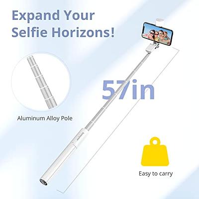 ATUMTEK 65 Selfie Stick Tripod, All in One Extendable Phone Tripod Stand  with Bluetooth Remote 360° Rotation for iPhone and Android Phone Selfies
