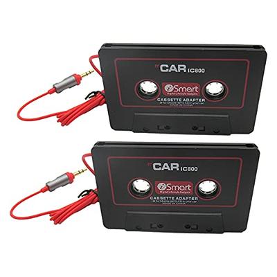  Reshow Cassette to Aux Adapter with Stereo Audio, Premium Car Audio  Cassette Adapter with 3.5mm Headphone Jack : Electronics