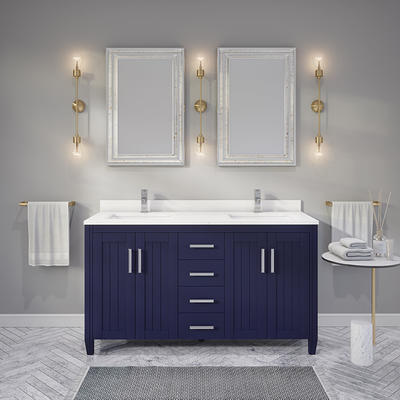 allen + roth A+R 60-IN WINDSOR BLUE VANITY at