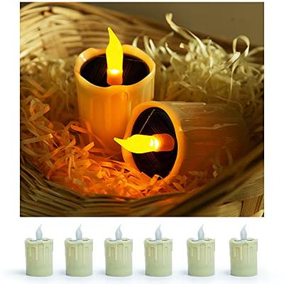 Solar Candles Lights, Candles Led Tea Light, Flickering Flameless