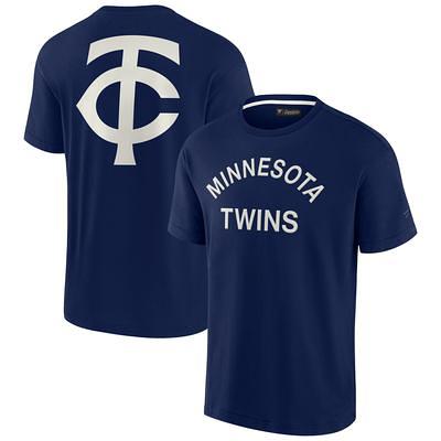 Girls Youth Tiny Turnip Navy Minnesota Twins Triple Scoop Fringe T-Shirt Size: Small