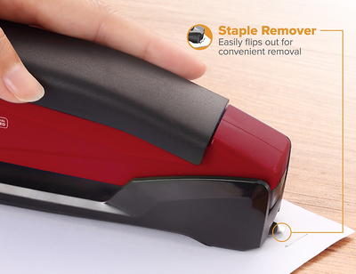 Desktop Stapler 20-Sheet Capacity Red - PaperPro InPower