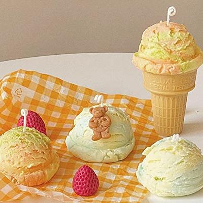  4 PCS Silicone 3D Ice Cream Ball Shape Molds Cookie