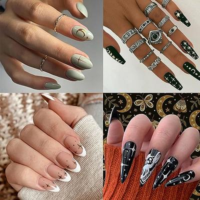 Stars Nail Art Stickers Decals 6Sheets Nail Art Supplies 3D Self-Adhesive  Nail Art Decoration Stars Holographic Laser Design Nail Art Accessories  Women and Girls DIY Acrylic Nail Art