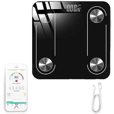 FitTrack Dara Smart BMI Digital Scale - Measure Weight and Body Fat - Most  Accurate Bluetooth Glass Bathroom Scale (Black) - Yahoo Shopping