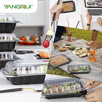 YANGRUI Take Out Containers, Shrink Wrap 40 Pack 32oz Leak Proof