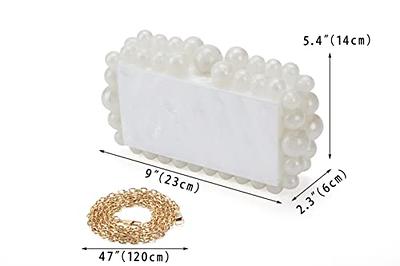 Rose Gold Crystal Bead Bag Shoulder Beads Bag Acrylic Beaded Bag Luxury Party Purse Bridal Bag Women Handbags Gift For Her