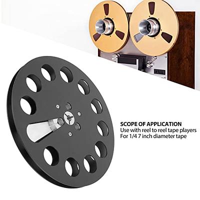 1/4 7 Inch Empty Tape Reel, 11 Holes Universal Aluminum Alloy Open Reel  Sound Tape Empty Reel, Tape Takeup Reel to Reel for Nab (Black) - Yahoo  Shopping
