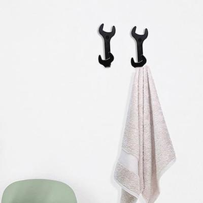 Angoily 3 pcs Cast Iron Cute Cat Hooks Coat Hanger Wall-Mounted