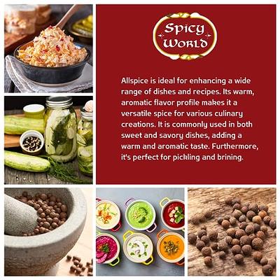 SPICES VILLAGE Ground Allspice (8 oz) - Powdered Fresh Whole Allspice  Berries, Ground Jamaican Pimento Seeds, Natural Seasoning for Curries  Pastries 