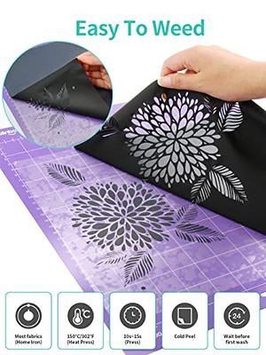 Cricut Joy Smart HTV Iron-On Vinyl Bundle - Create Custom Apparel, Shirts  and Bags, Heat Transfer Rolls for DIY Ironing Projects, Easy to Weed Vinyl