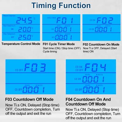 DIGITEN Temperature Controller Day/Night Temperature Controlled Outlet