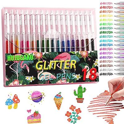 Soucolor Glitter Gel Pens for Adult Coloring Books, 120 Pack-60 Glitter Pens,  60 Refills and Travel Case, 40% More Ink Markers Set for Drawing Doodling  Journaling Craft Art Supplies - Yahoo Shopping