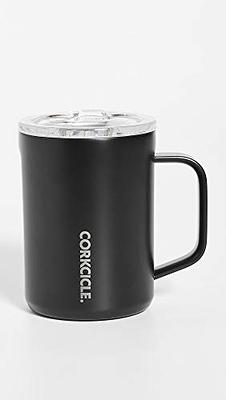 Corkcicle Coffee Mug, Insulated Travel Coffee Cup with Lid, Stainless Steel,  Spill Proof for Coffee, Tea, and Hot Cocoa, Matte Black, 16 oz - Yahoo  Shopping