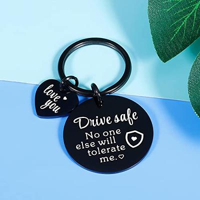 Valentines Day Gifts for Husband from Wife, Cute Boyfriend Gifts from  Girlfriend, Drive Safe Keychain for Boyfriend, Birthday Gifts for Boyfriend