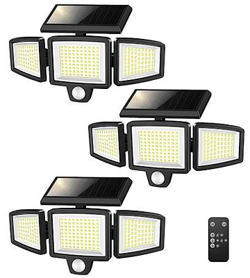 Solar Lights Outdoor, 106 LED 3000LM Solar Powered Motion Sensor Flood  Lights with Remote, Dusk to Dawn Led Solar Security Wall Lights with 16.5Ft