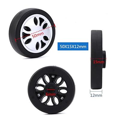 1 Pair A65, Wheels Mute Swivel Suitcase Luggage Samsonite Replacement  Wheels Replacement for Caster Repair Parts