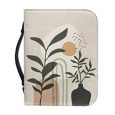  Vodetik Large Floral Bible Case Leather for Women Bible Cover  Case for Teen Girls with Zippered Handle Scripture Case for Scripture Study  : Office Products