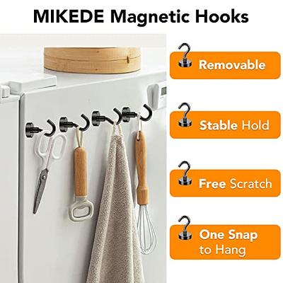 MIKEDE Black Magnetic Hooks, 28Lbs Strong Magnets with Metal Hooks for  Refrigerator, Super Cruise Hooks for Hanging, Magnetic Hanger for Cruise  Ship, Kitchen, Workplace, Storage - Pack of 10 - Yahoo Shopping