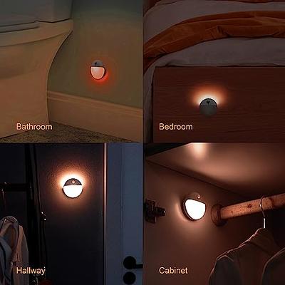 YUNLEX 2 Pack Motion Sensor Amber Night Light, 2 Light Sources, 3 Light  Modes, Battery-Powered Closet Lights, Stick-Anywhere, Stepless Dimming  Nightlight for Stairs, Bathroom, Bedroom, Hallway - Yahoo Shopping