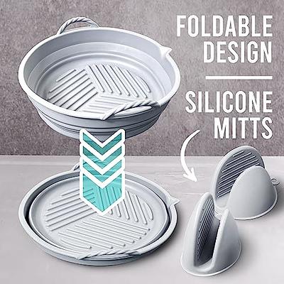 COLLAPSIBLE SILICONE AIR-FRYER LINER ROUND