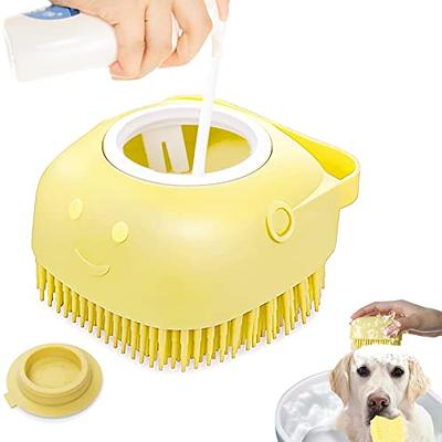 Comotech 3PCS Dog Bath Brush, Dog Shampoo brush, Dog Scrubber for Bath