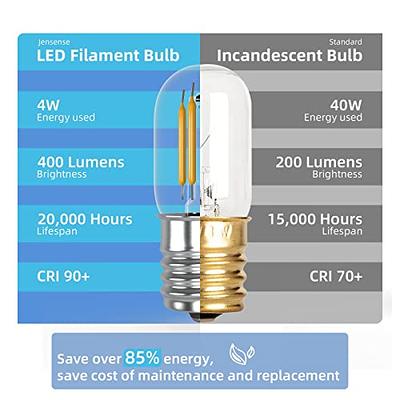  Oven Light Bulbs 40W - Refrigerator Light Bulb - E26 Appliance  Light Bulb - Replacement Light Bulbs For Range Hood Stove Microwave Oven  Replacement Parts