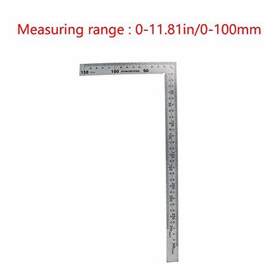 HARFINGTON 2pcs Stainless Steel Ruler 8 Inch 20cm & 12 Inch 30cm Metric  English Ruler with Conversion Table Metal Ruler Straight Edge Millimeter  Ruler