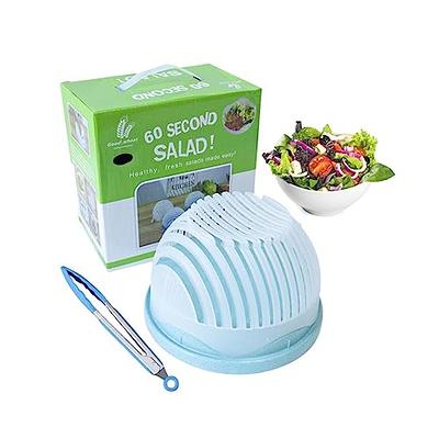 Cuisinart Large Salad Spinner- Wash, Spin & Dry Salad Greens, Fruits &  Vegetables, 5qt, CTG-00-SAS (White/Gray)