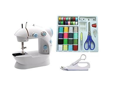 Best Choice Products 6V Portable Sewing Machine, 42-Piece Beginners Kit w/  12 Stitch Patterns - Pink/White 