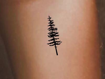 simple pine cone tattoo