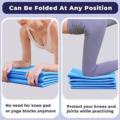 Earth Friendly, Non-Slip Yoga Mat with Position Line