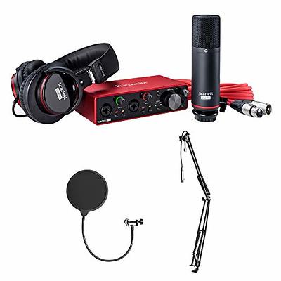 Focusrite Scarlett 2i2 Studio 3rd Gen USB Audio Interface Bundle with Desktop  Boom Arm Mic Stand, Mic Shock Mount for 44-47mm Microphones and Pop Filter  (4 Items) - Yahoo Shopping